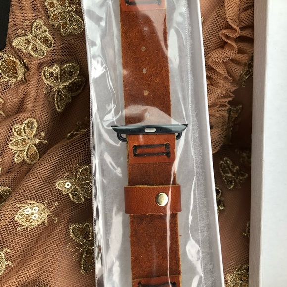 Handmade leather Apple Watch band - Picture 2 of 2